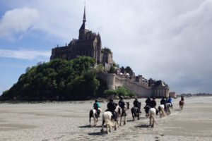 2 jours à cheval au Mont Saint Michel – traversée de la baie