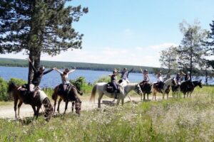 Colonie de vacances équitation randonnée en Lozère