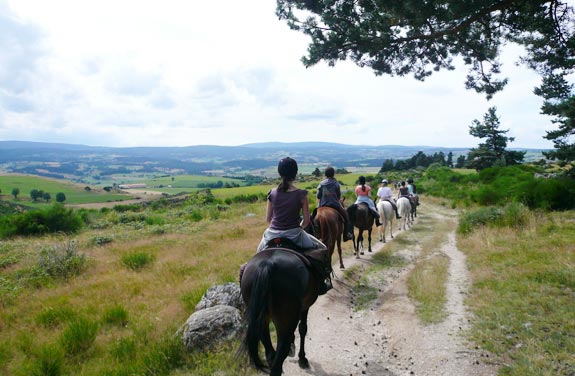 randonnée équestre en Lozère