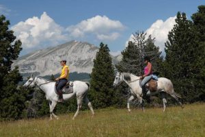 Week-end randonnée à cheval, massif du  Vercors