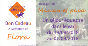 bon cadeau Destinations Cheval