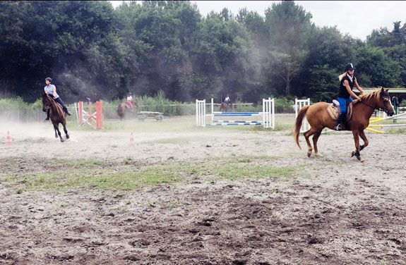 stage d'équitation et cours d'anglais