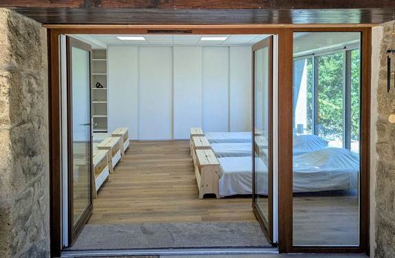 dortoir lors d'une randonnée équestre en Ardèche