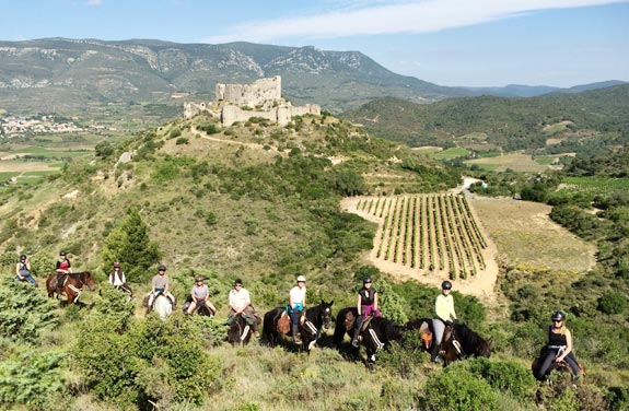 voyage à cheval Pyrénées à méditerranée