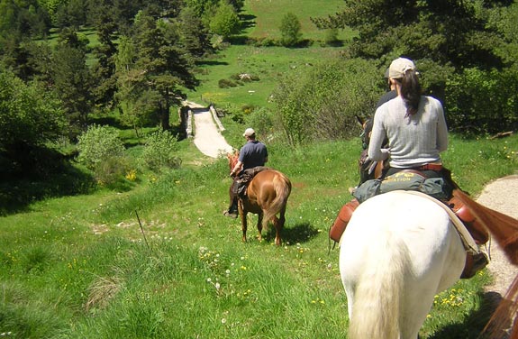 randonnée équestre lozère