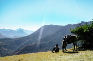 2 jours à cheval dans les hautes alpes pause