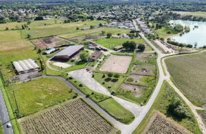 vue aérienne colonie équestre en Gironde