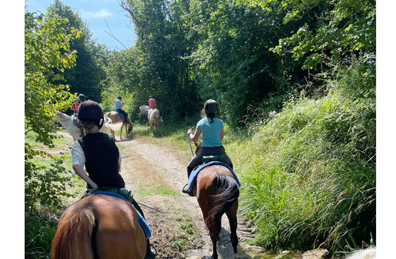 randonnée équestre ados en Touraine